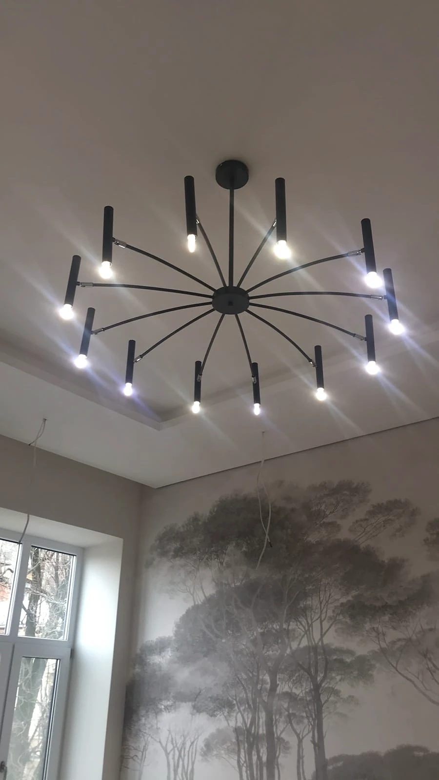 Interior renovation — ceiling and lighting feature