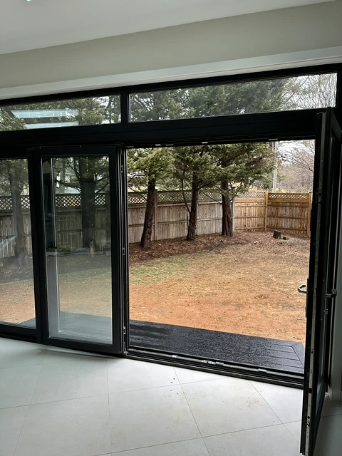 Exterior renovation — door installation