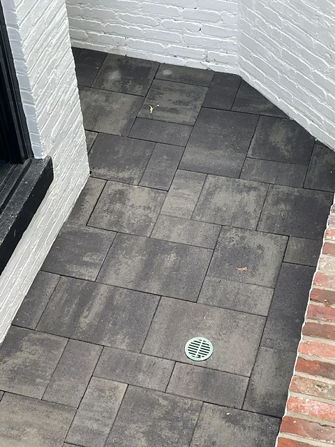 Exterior renovation — paver detail