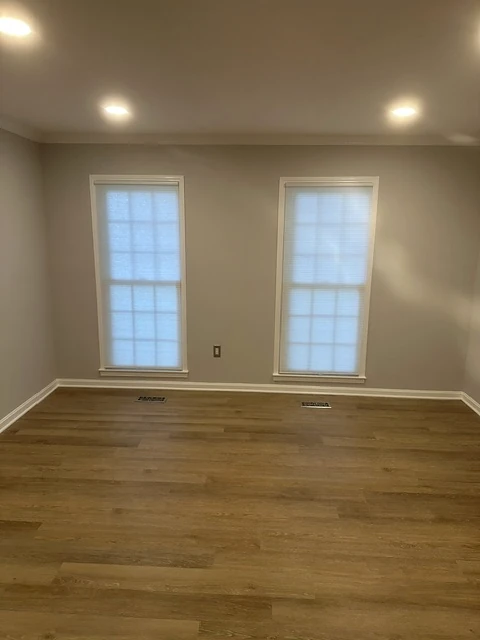 Interior renovation — finished living area