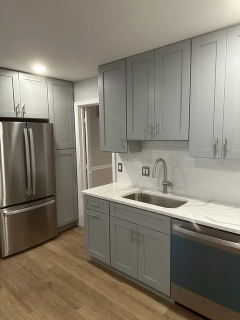 Kitchen renovation — sink and counter detail