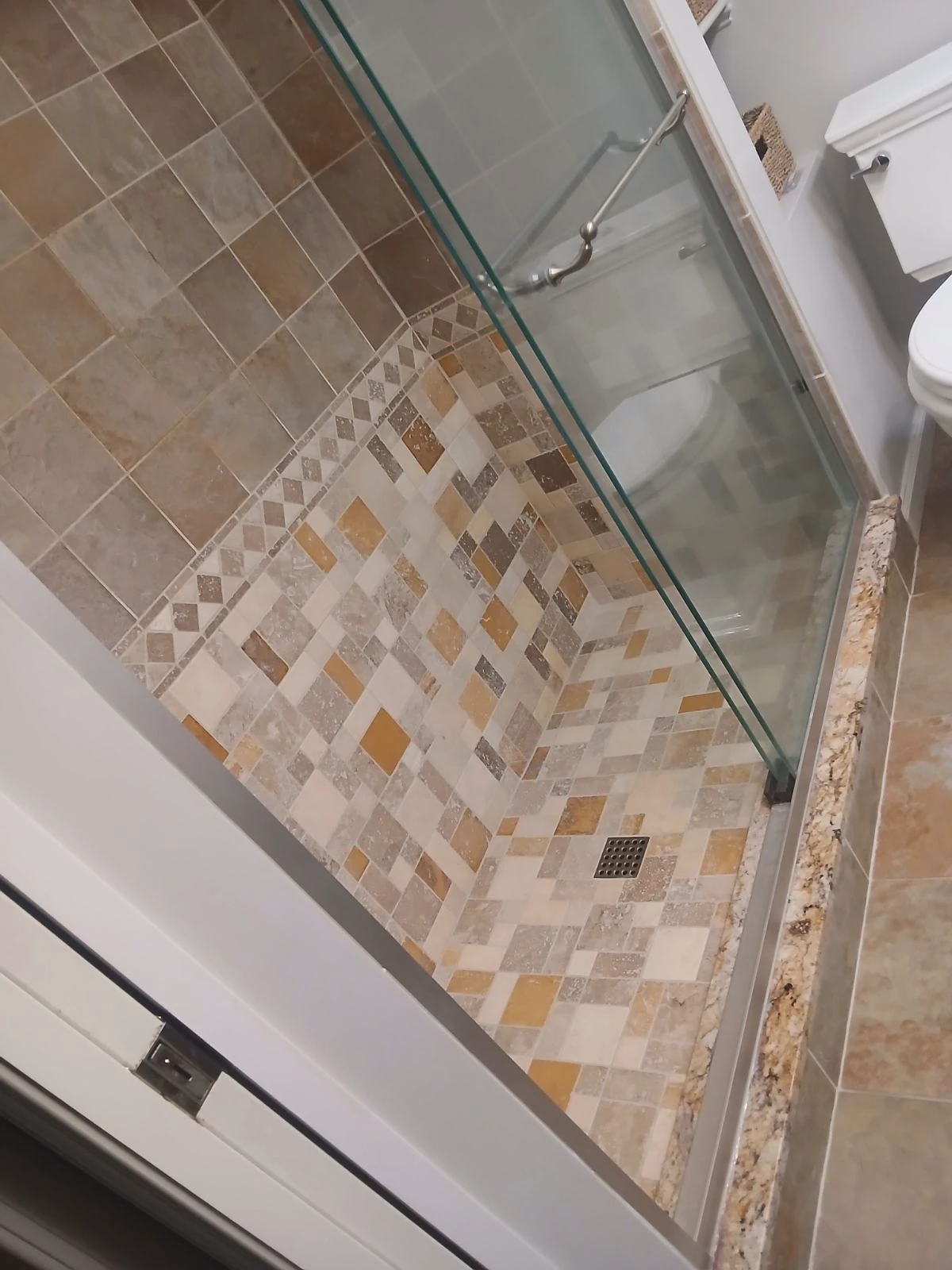 Shower renovation — tile detail
